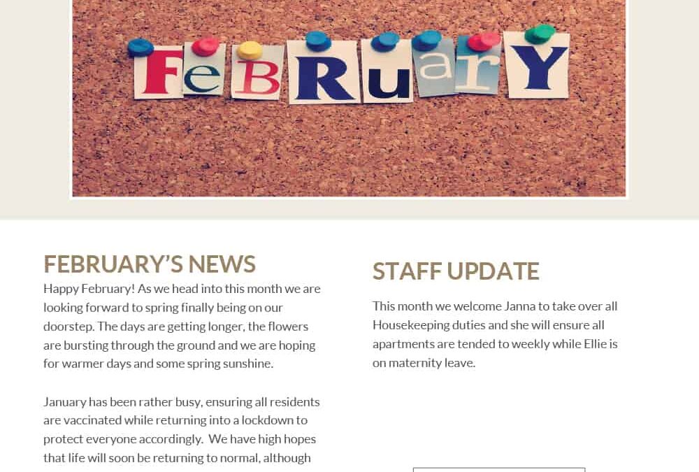February 2021 Newsletter