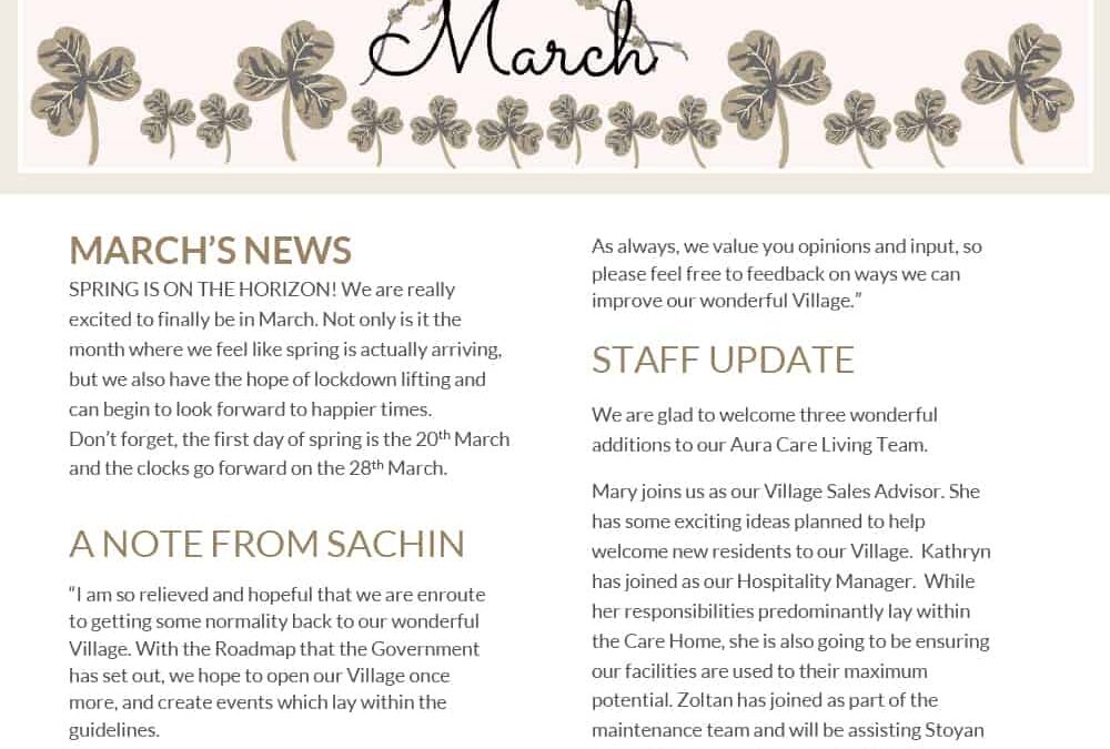 March 2021 Newsletter